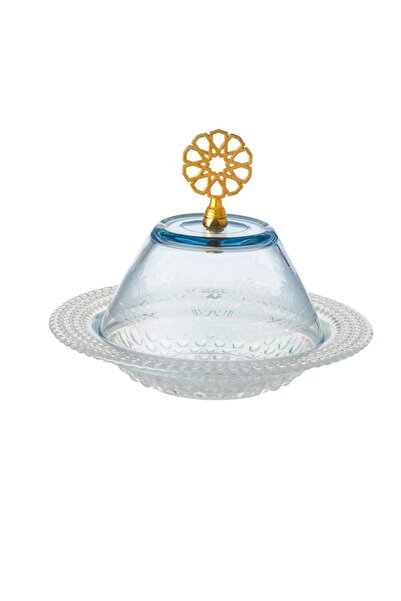 HIC Turkish Glass Date Bowl With Lid 17.5 Cm