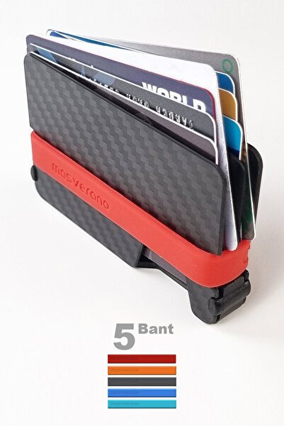 Masverano Sport Edition-Karbon Fiber Minimalist Cüzdan & Kartlık - Rfid Koruma