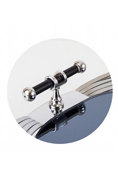 HIC Metal Serving Tray Mirrored Floor Silver Color