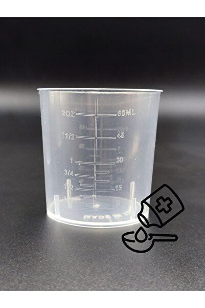 RABIR Ilaç Kadehi Kapaklı - 50 Adet