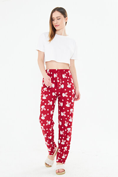 masso Burgundy Rabbit Ayan Suede Sweatpants