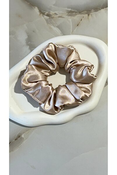 Handmade Kadın Düğün Kına Nişan Hediyelik Saten Somon Lastikli Toka