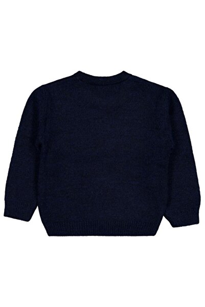 Civil Boys سترة مطرزة على شكل دمية دب لعمر 2-5 سنوات - أزرق داكن لعمر 4-5 سنوات