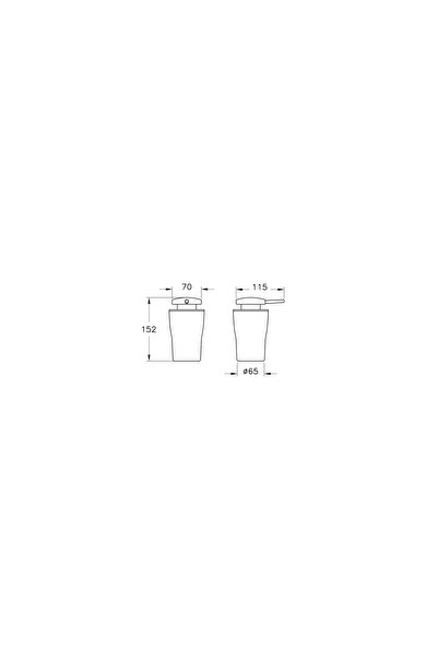 VitrA الأبدية أ 4432039   - موزع صابون سائل أسود