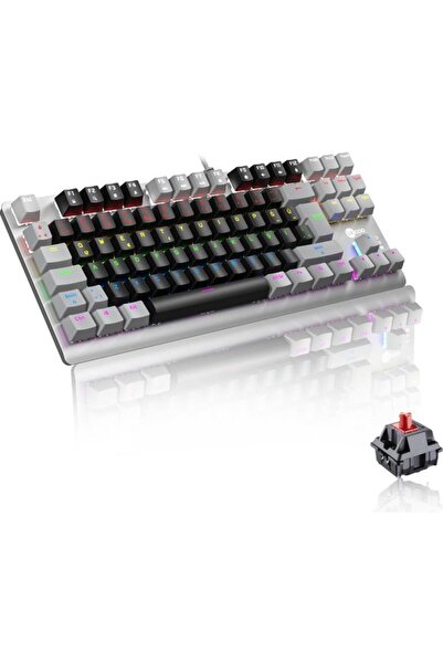 Lecoo Gk304 Rgb Mekanik Gaming Oyuncu Klavyesi Red Switch Q TR Siyah &