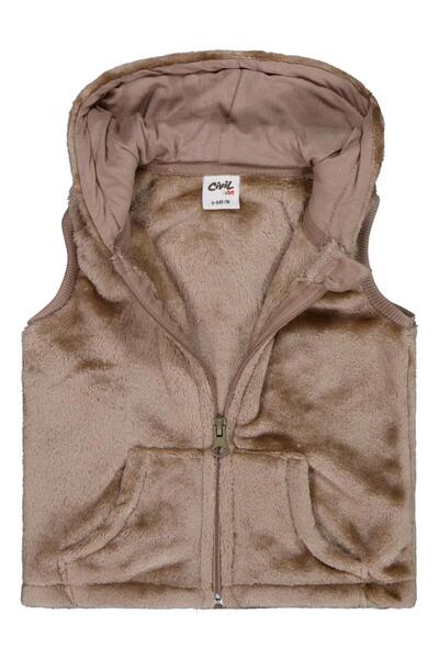 Civil Baby سترة للأطفال من 6 إلى 18 شهرًا مع غطاء للرأس وآذان - بني اللون من ...