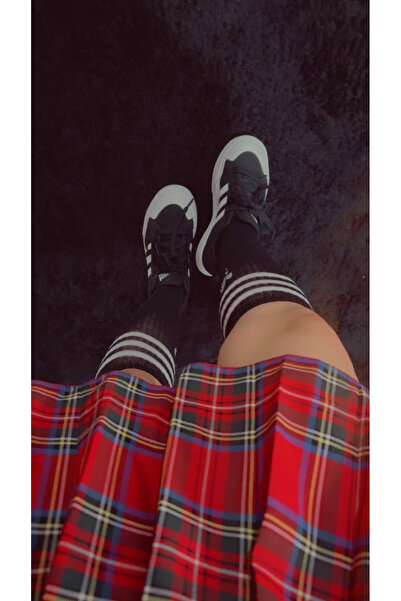 Butik 5pcs قماش قابل للتمدد جوارب قطنية مرنة طويلة للتنس الرياضي