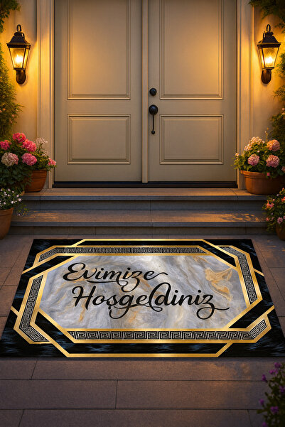 NEX Girişleri Güzelleştiren Hoşgeldiniz Paspası - 45x60 cm Kaymaz Taban&Dikiş...