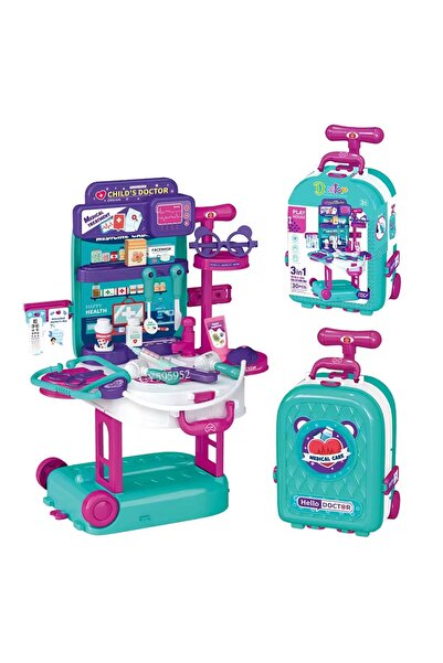 dehkah أدوات الطبيب علي شكل شنطة كتف مكونة من 38 قطعة من ضحكة