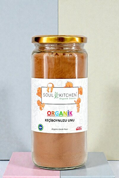 Soul Kitchen Organik Ürünler Organik Sertifikalı Keçiboynuzu Unu Katkısız Saf...