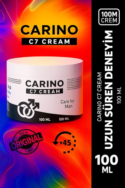 Carino E Bella C7 Care For Man Erkek Kremi 100 ml - Etkili Formül - Long Time