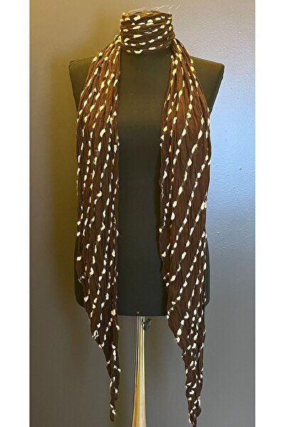 Gönülden Tasarım 220X25 Cm șifon design împletit eșarfă pentru femei mov