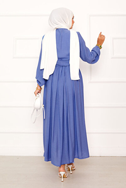 EBRUTESETTÜR Side-Tie Bolero and Skirt Set Indigo