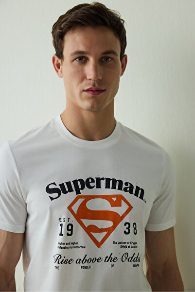 Penti Ανδρικό κοντομάνικο σετ πιτζάμες Superman Slogan