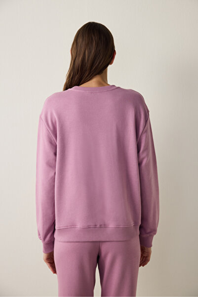 Penti Lilac Crew Neck Oversize Sports Sweatshirt