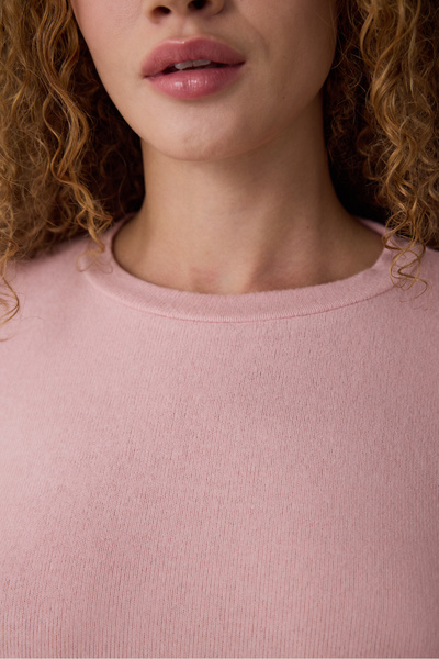 Penti Pink Crew Neck Long Sleeve Pajama Set