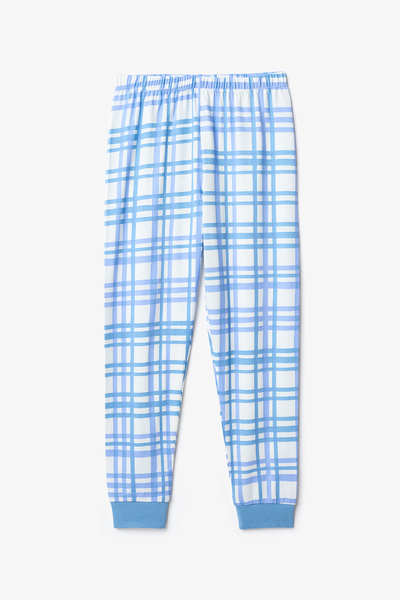 Penti Fiú pamut 2 részes kockás hosszú ujjú pizsama szett