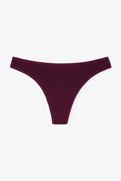 Penti Chiloți din bumbac cu model floral Quiet Rose, talie normală, 3 piese