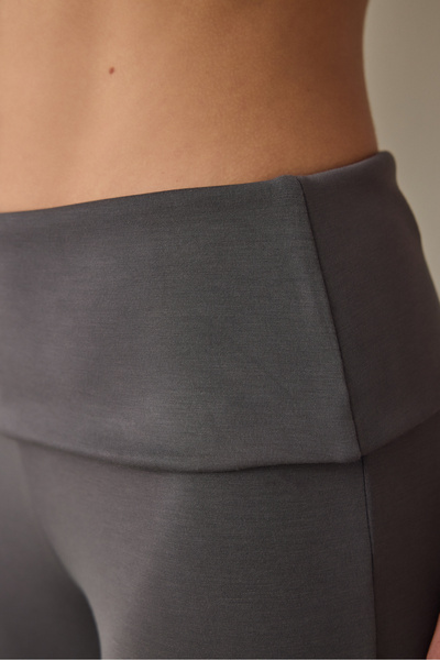 Penti Gray Mid-Waist Spanish Leg Modal Sweatpants