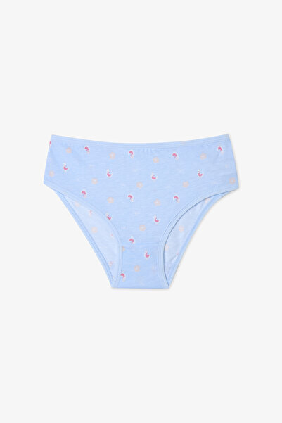 Penti Chiloți din bumbac cu model floral de pui pentru fete, pachet de 5