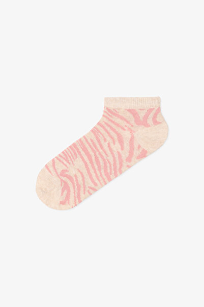 Penti 3 Pairs Cotton Zebra Patterned Booties Socks