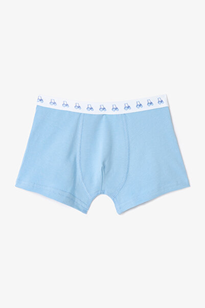 Penti Jungen-Boxershorts aus Baumwolle mit Auto-Muster und normaler Taille, 2er-Pack