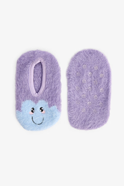 Penti Dívčí podložka do domácnosti s výšivkou Lila Cloud Rainbow a protiskluzovou úpravou