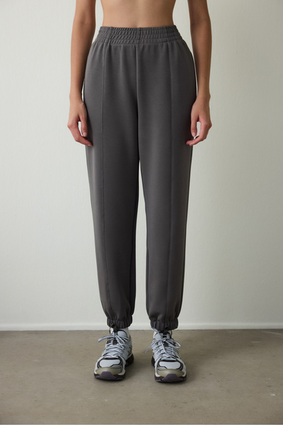 Penti Anthracite High Waist Stitching Detailed Modal Jogger