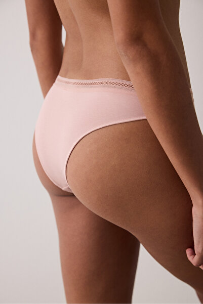 Penti Dusty Rose Low Waist Cotton Brazilian Panties