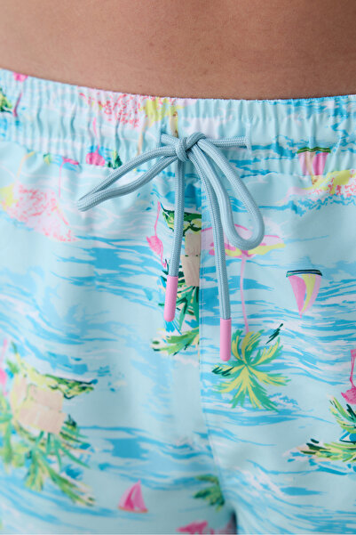 Penti Renkli Flamingo Erkek Şort Mayo