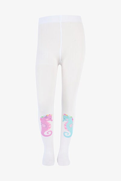 Penti Pretty Sea Horse White Pantyhose