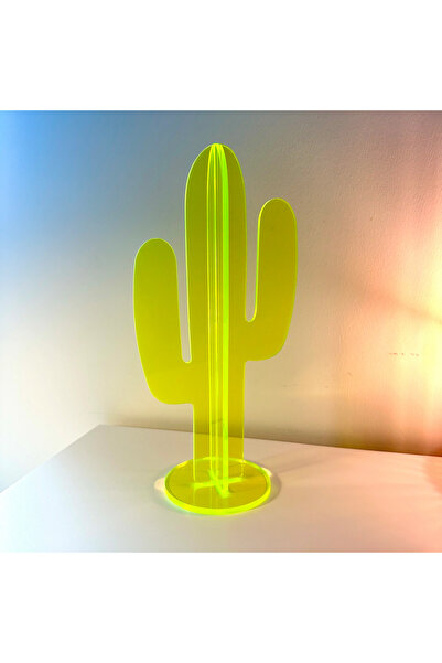 Bola Concept Dekoratif Pleksi Kaktüs Masa Üstü Süs 5mm Akrilik – Modern Oda, Ofis, Çalışma Masası Dekoru (1 Adet)