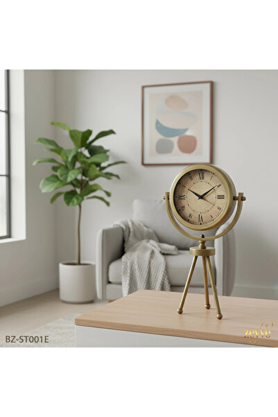 Hinora Ayaklı Tripod Model Roma Saat 47x26x13cm Dekoratif Saat
