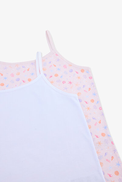 Penti Girl's Shelly Multi-Colored Cotton 2-Piece Undershirt