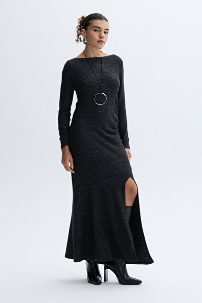 Mudo Fitted Slit Long Dress