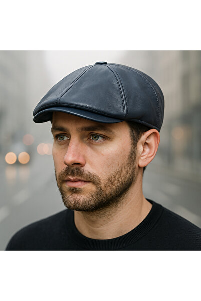 PaminBags Aksesuar قبعة من الجلد الطبيعي