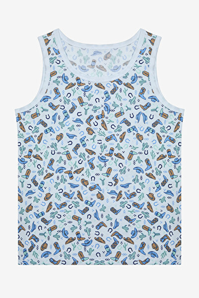 Penti Αγόρια Lucky Boy Optik Λευκό Βαμβακερό Σετ 2 Αθλητικών Εσωρούχων