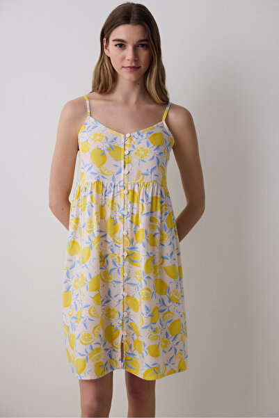 Penti Lemons Chally Multicolored Nightgown