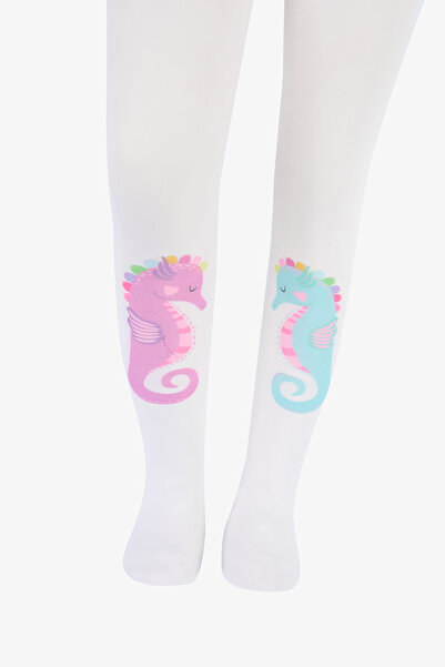 Penti Pretty Sea Horse White Pantyhose