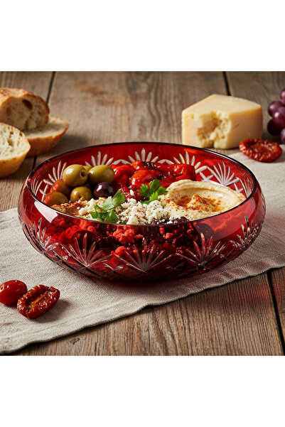 AKDEN STORE Cutting Decor Handcrafted Tableware Presentation Holder Glass Bowl