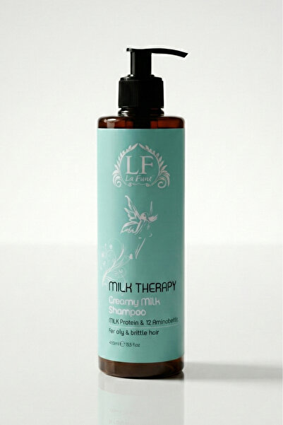 LF Lafune شامبو ميلك ثيرابي الخالي من الملح للشعر الجاف والتالف، مرطب ومغذي ب...
