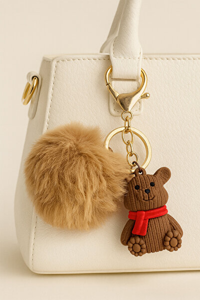 Modex Плюшена сладка мечешка чанта аксесоар ключодържател