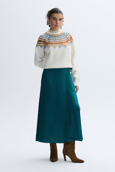 Mudo Satin Midi Skirt