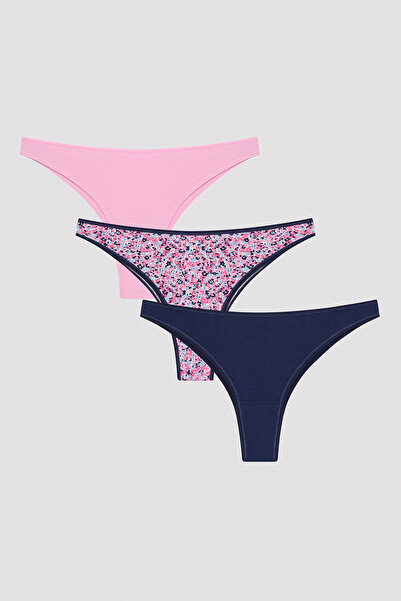 Penti Bonbon Floral Multicolored 3-Piece Brazilian Panties