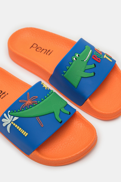 Penti Πολύχρωμες παντόφλες με κροκόδειλο αγοριού