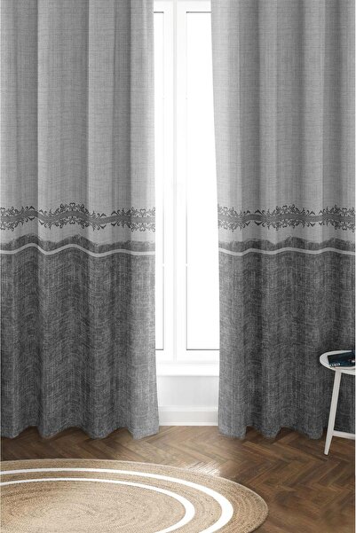 Dolce Mariee Parlak Saten Mikro Kumaş Çift Kanat Fon Perde Takımı PRD0015