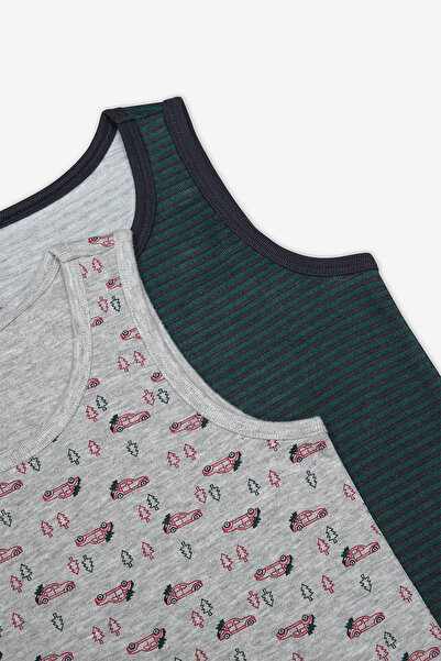 Penti Fiú virágmintás Drive To Nature vastag pántos 2 részes alsóing