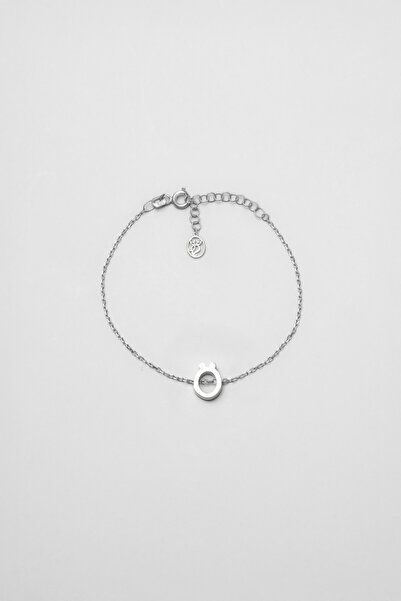 So CHIC... My Story Ö Harfi 18 Ayar Beyaz Altın Kaplama 18 Cm Gümüş Bileklik