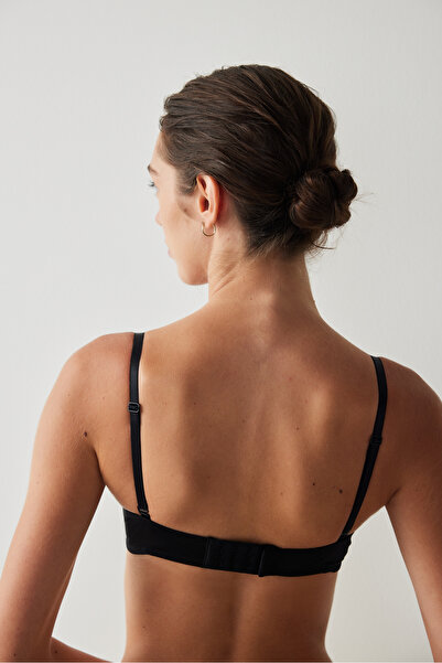 Penti Μαύρο σουτιέν με επένδυση Wow Strapless Push Up, Underwire