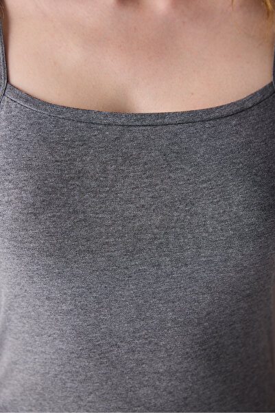Penti Gray Basic Tank Top with Cotton Straps